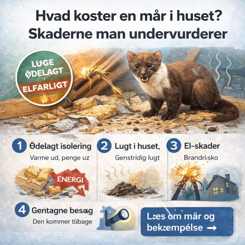 Hvad koster en mår i huset? Skaderne man undervurderer