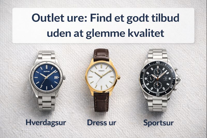 Outlet ure: sådan finder du et godt tilbud uden at gå på kompromis med kvalitet